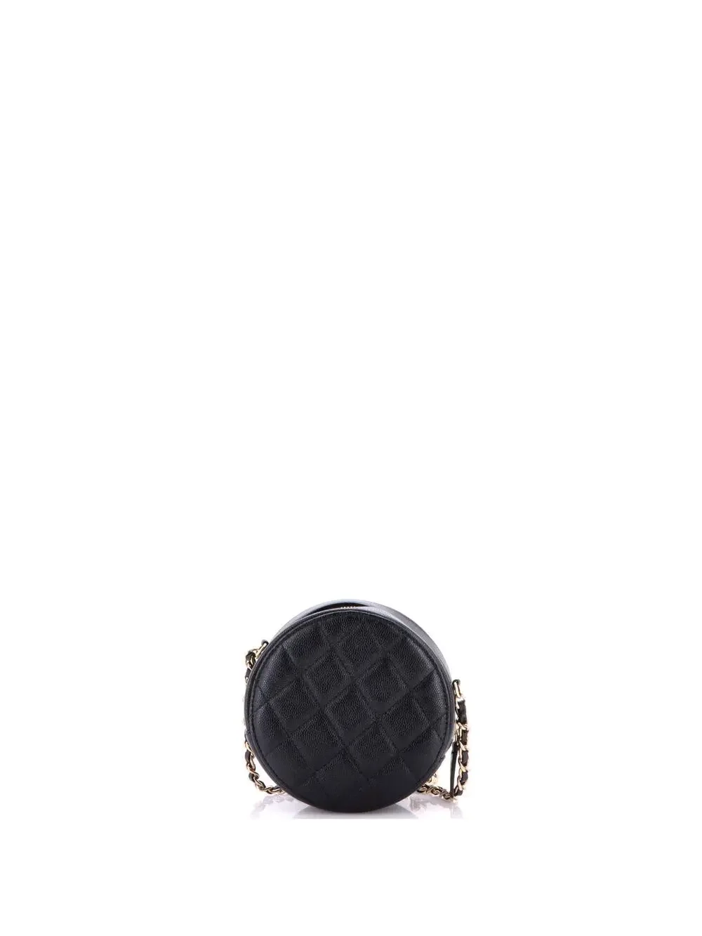 Chanel Round Clutch With Chain Quilted #323657C31B